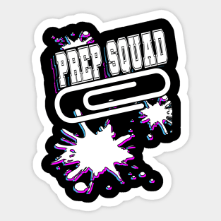 Prep Squad Team Work Splatter Colors Sticker